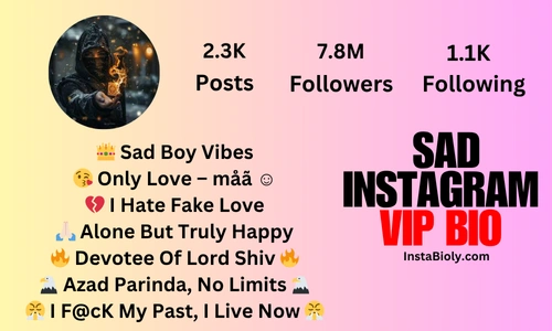 sad instagram vip bio