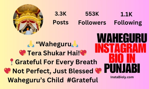 waheguru bio for instagram in punjabi