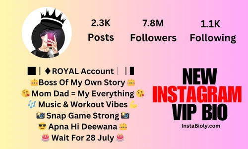 new instagram vip bio
