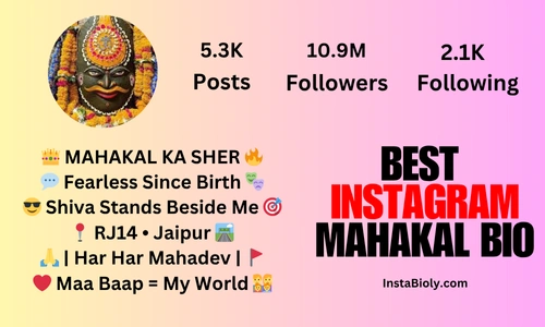 best instagram mahakal bio