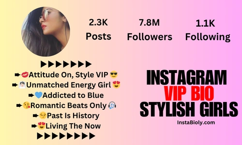 instagram vip bio stylish girls
