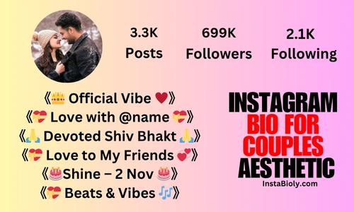 instagram bio for couples aesthetic