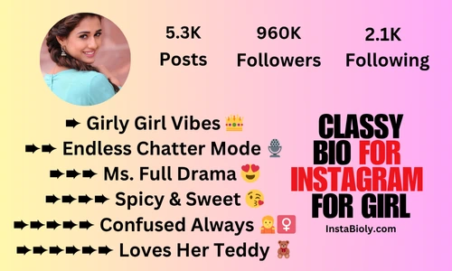classy bio for instagram for girls