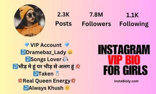 instagram vip bio for girls