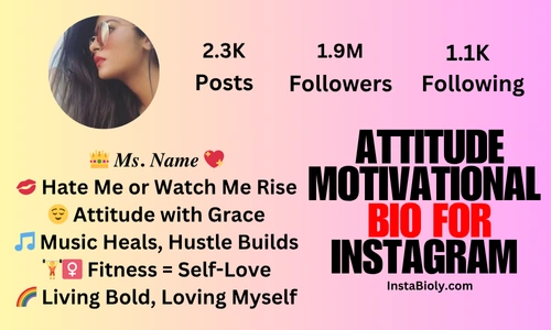 motivational bio for instagram for girl attitude