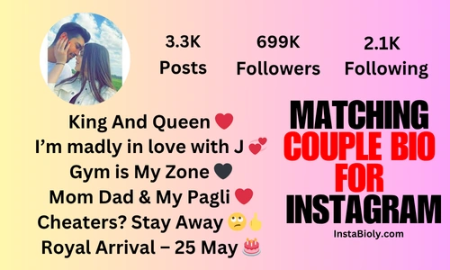 matching couple bio for instagram