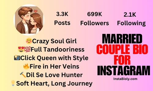 married couple bio for instagram