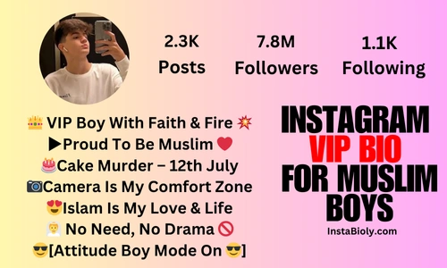 instagram vip bio for boy muslim