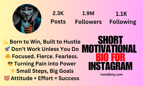 short motivational bio for instagram