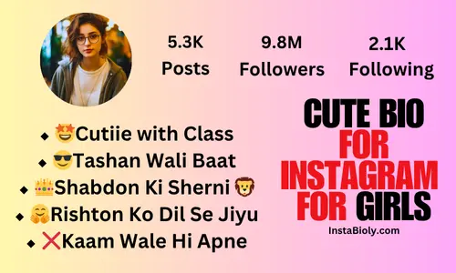 cute bio for instagram for girl in stylish font