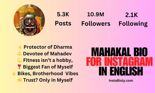 mahakal bio for instagram in english