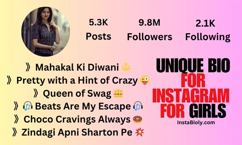 unique instagram bio for girls copy and paste