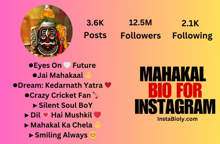 mahakal bio for instagram