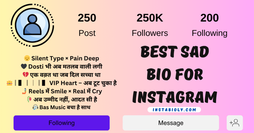 390+ Best Sad Bio For Instagram and Sad Instagram Bio Ideas in 2025 2 Best sad bio for instagram