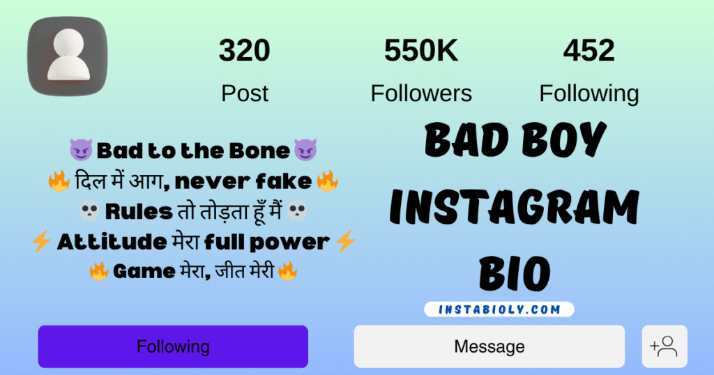 260+ Bad Boy Instagram Bio That Speak Your Attitude — Bold & Fearless! 3 bad boy captions for instagram