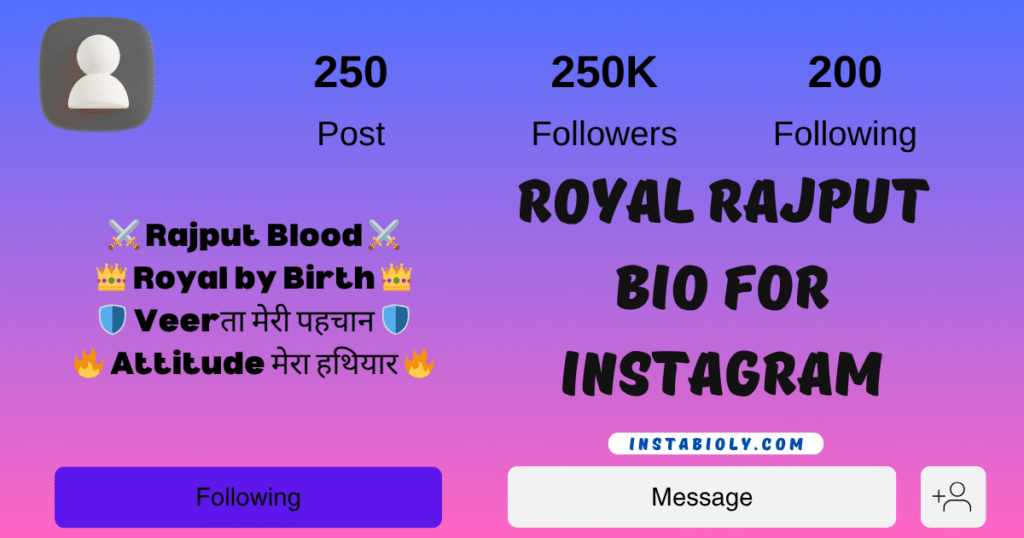 310+ Royal Bio for Instagram – Best Classy & Stylish Bio Ideas for Boys & Girls 11 royal rajput bio for instagram